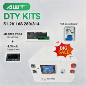 Bulgaria Stock Horizontal 16S 48V Stackable DIY Box Kits 51.2v 280ah 314ah Box 3.2v Lifepo4 Battery Metal Case JK-PB2A16S20P V19